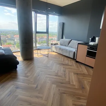 Hanza Tower 21 Floor Black Apartment *